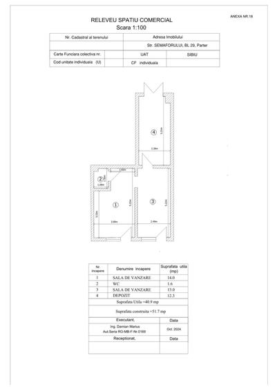 Spațiu Comercial Cartier Vasile Aron str. Semaforului bl.29 Preț Negociabil - 3