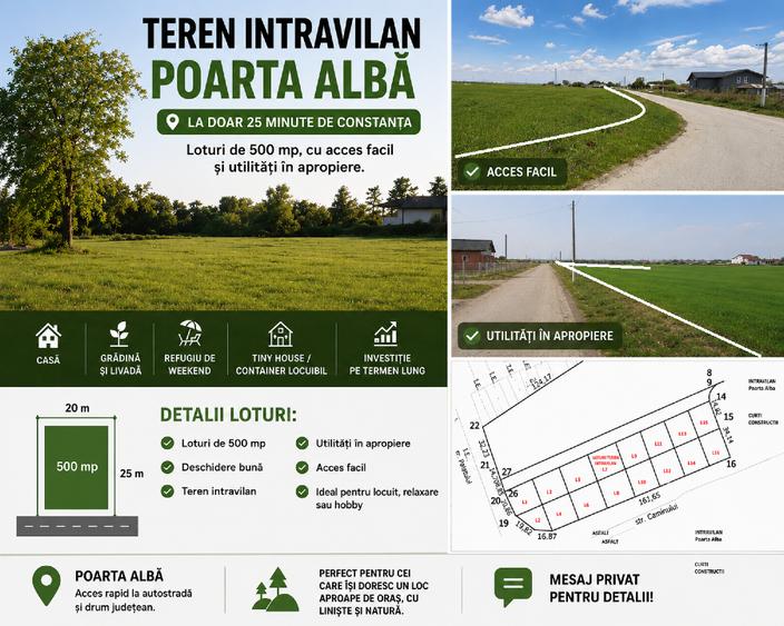Teren intravilan  lot 500mp  – Utilități - 5