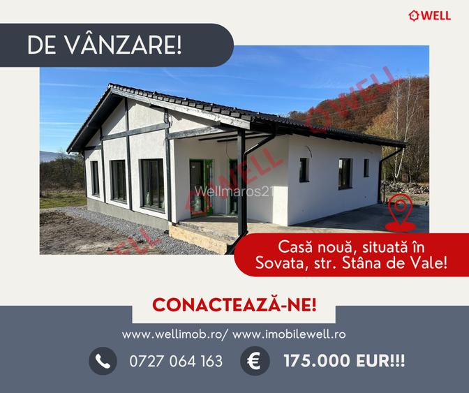 Casă nouă de vânzare, situată în Sovata, str. Stâna de Vale! 🏡