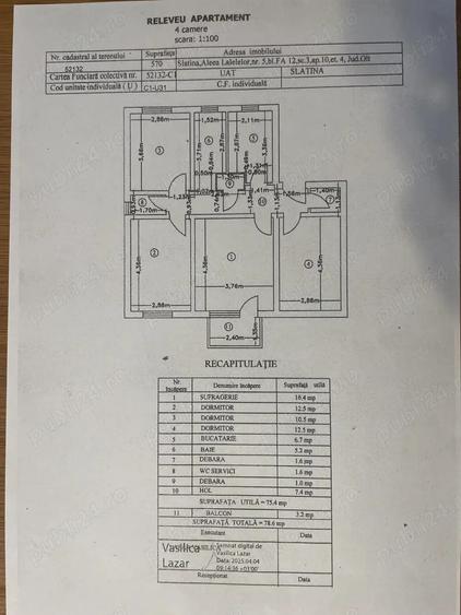 Apartament 4 camere - Slatina, Olt - Zona Zahana - 1