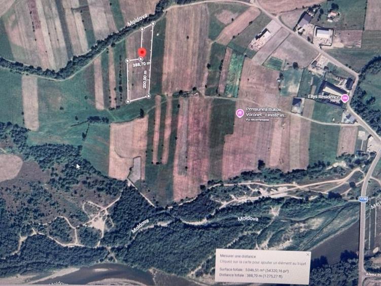 Teren intravilan de vânzare – Luncă Voroneț (Gura Humorului) - 1