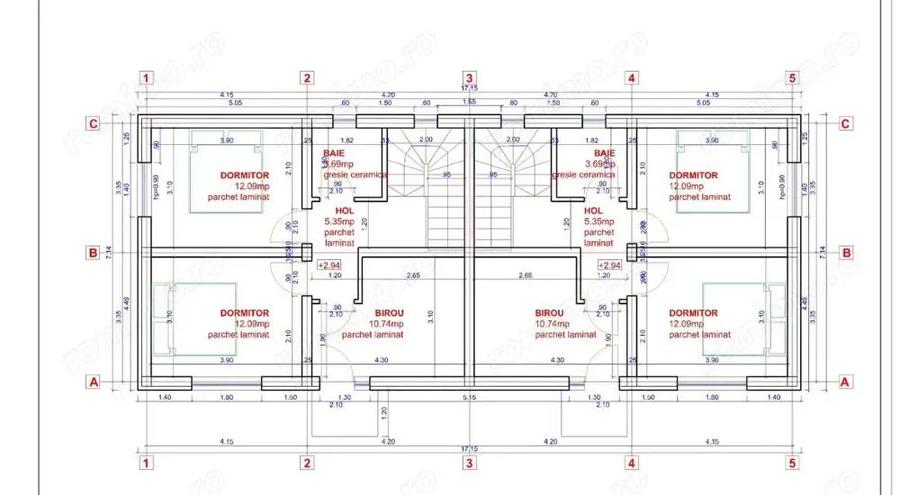 1\2 Duplex Utvin P+E,4Camere,2 Bai,Toate Utilitatile - 1