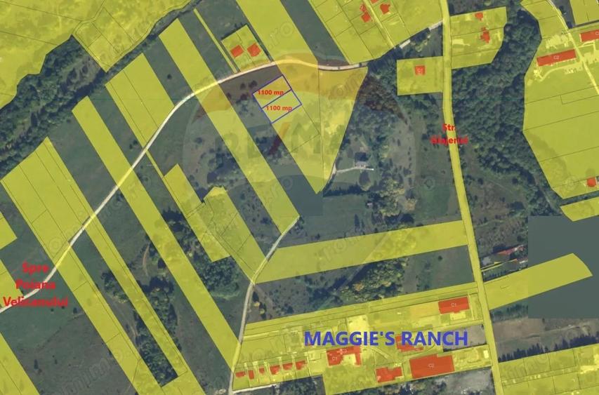 Teren de 1100 mp, în Glăjărie