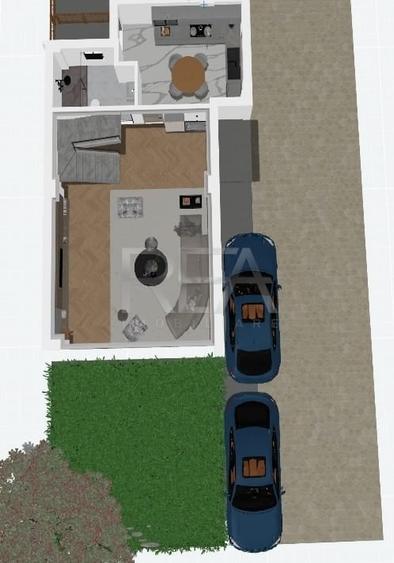 Duplex cu 4 camere cu Canalizare în Străulești