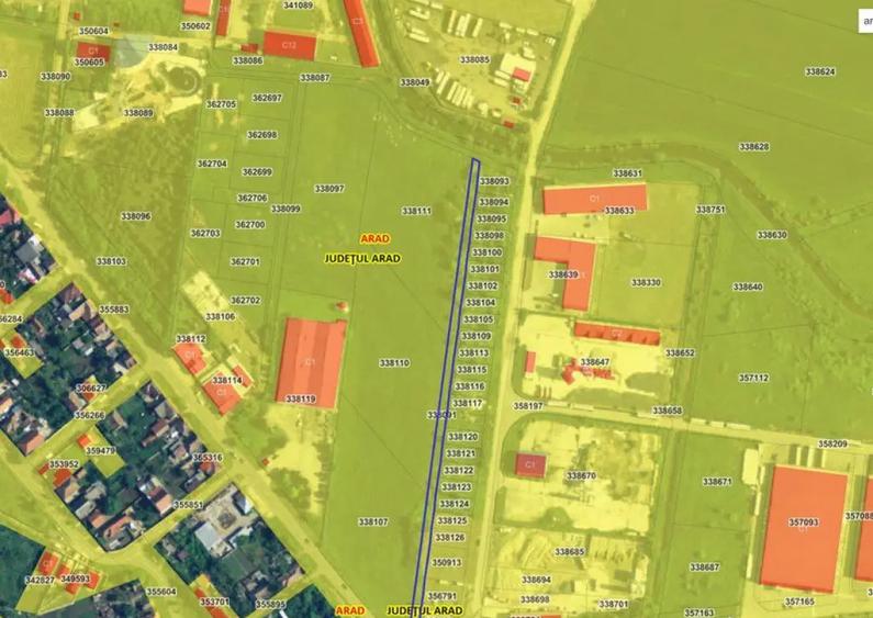 Teren cu PUZ in Arad, servicii, industrie, depozitare 8.3... - 3
