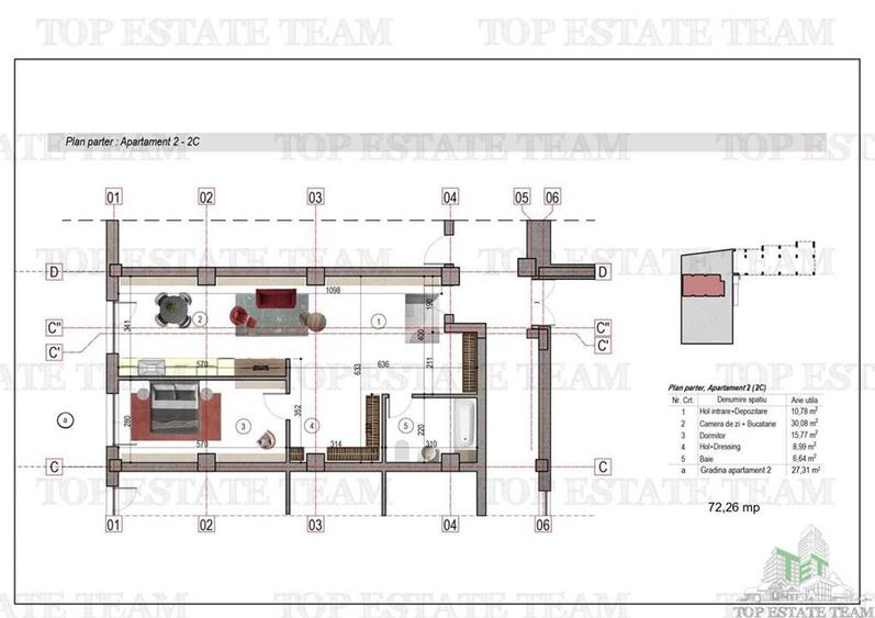 Apartament 2 camere + gradina, Theodor Pallady, Titan -  constructie noua - 4