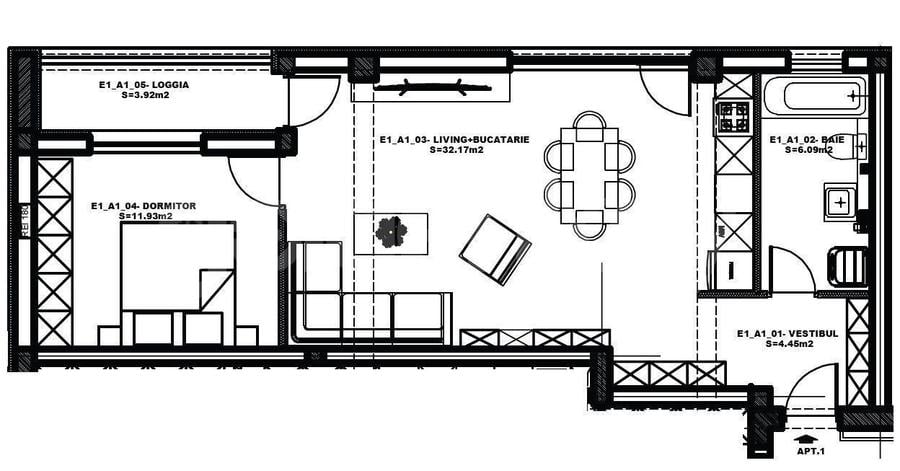 Atlanta Residence | Vedere libera | Apartament modern 2 camere | 72mpc - 2