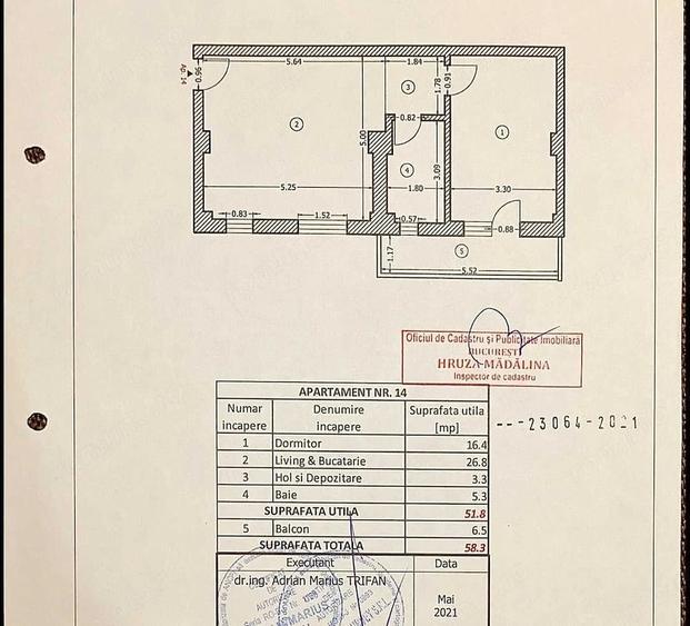 Apartament cu 2 camere decomandat în Ferentari