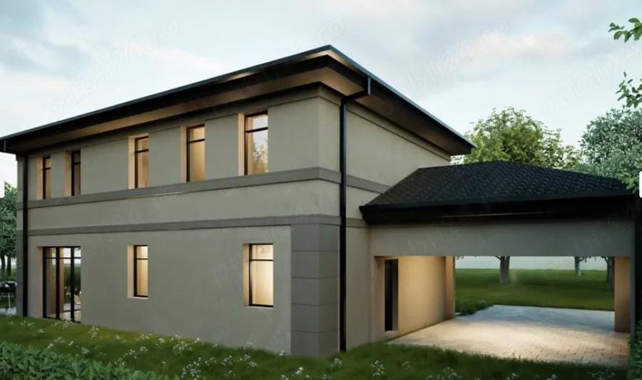 Casa individuala nZEB, garaj dublu,panouri fotovoltaice - 2