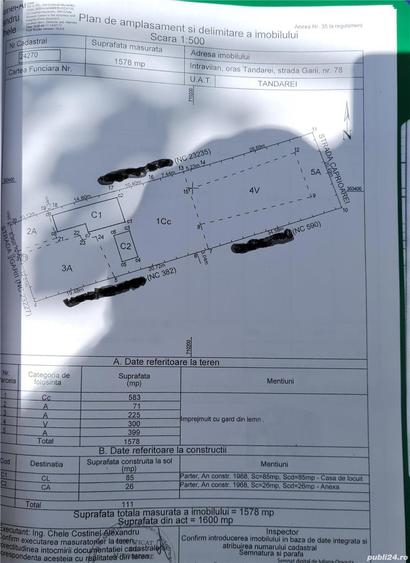 CASA DE VANZARE TANDAREI (curte din Str. Garii pana in Str Caprioarei) - 2