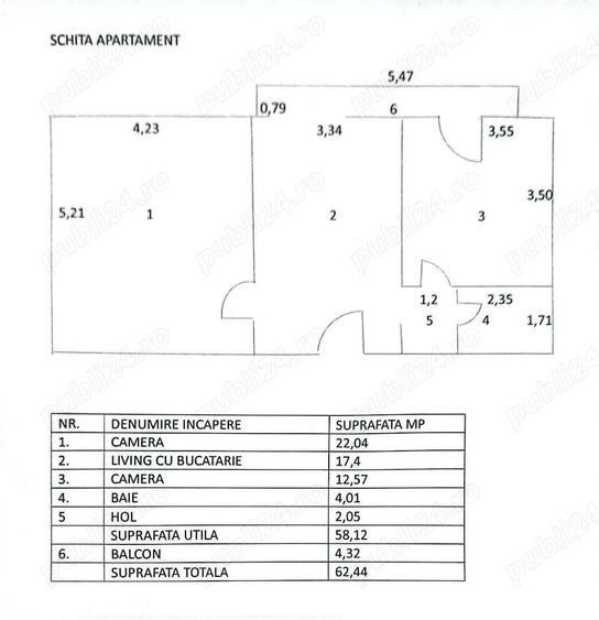 Vanzare Apartament 2 Camere Stradal pe Bd. Mircea Voda - 3