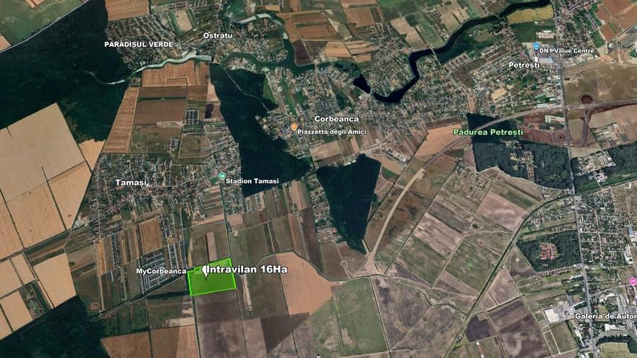 Teren intravilan 16 ha, tangent DR4, acces dublu la asfalt - 2