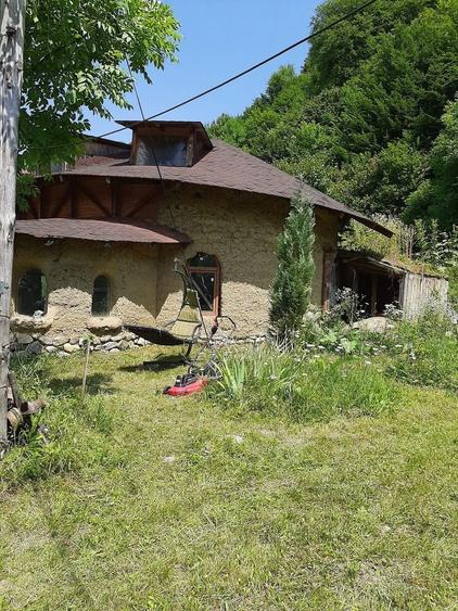Proprietate pe Valea Vâlsanului – Cabane din lemn + Casă ecologică COB - 2