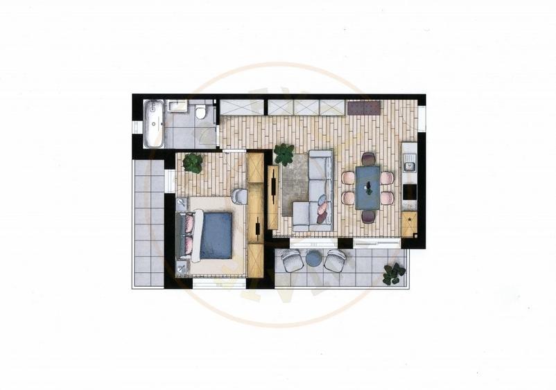 De vanzare apartament 2 camere - 5