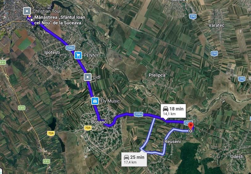Teren intravilan 4500 mp langa Suceava (Bosanci/Udesti) investitie / constructie - 1