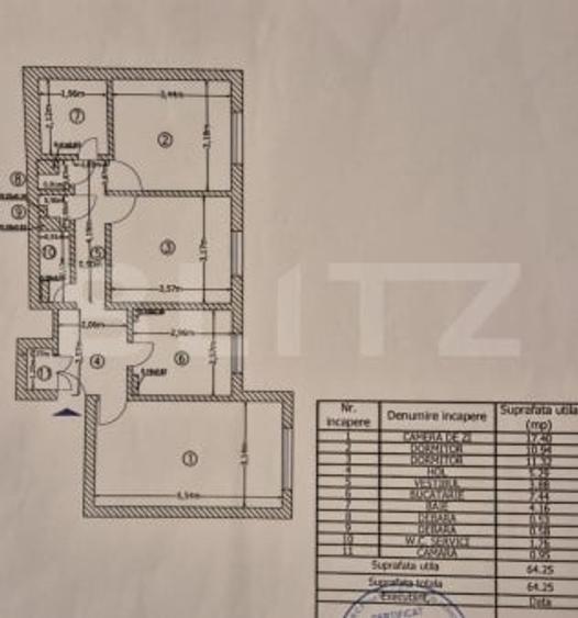 Apartament 3 camere, 65 mp, zona Sebastian - 12