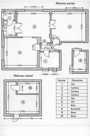 Ap de inchiriat 3 camere, curte si centrala proprie zona 13 Septembrie - 7