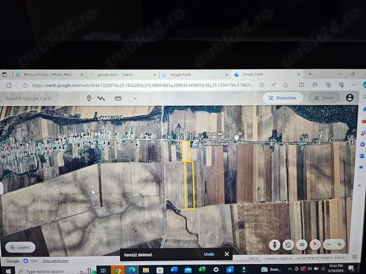 6 ha de terenuri comasate, intravilan si extravilan cu utilitati la drum asfaltat. - 1
