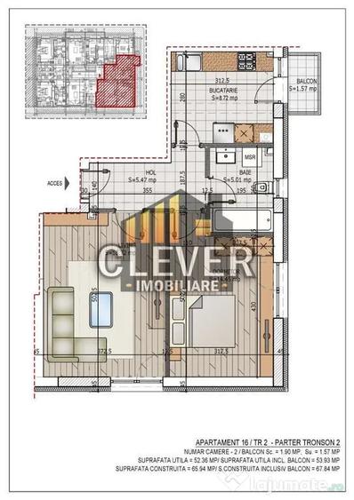 Apartament 2 Camere decomandat,finalizat, 0% Comision - m... - 2