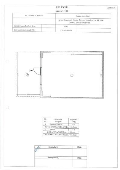 Spațiu comercial, de 115.90000152588 mp, în 13 Septembrie