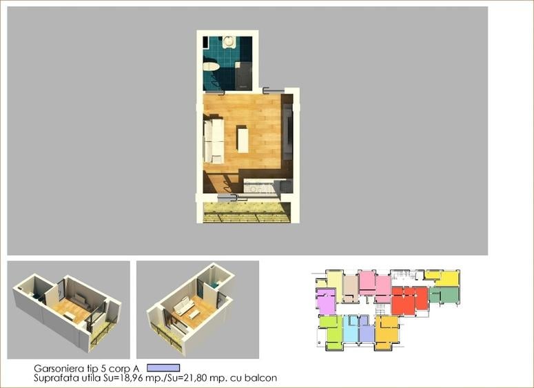 #Bloc Nou - Garsoniera 22 mp utili in Costinesti