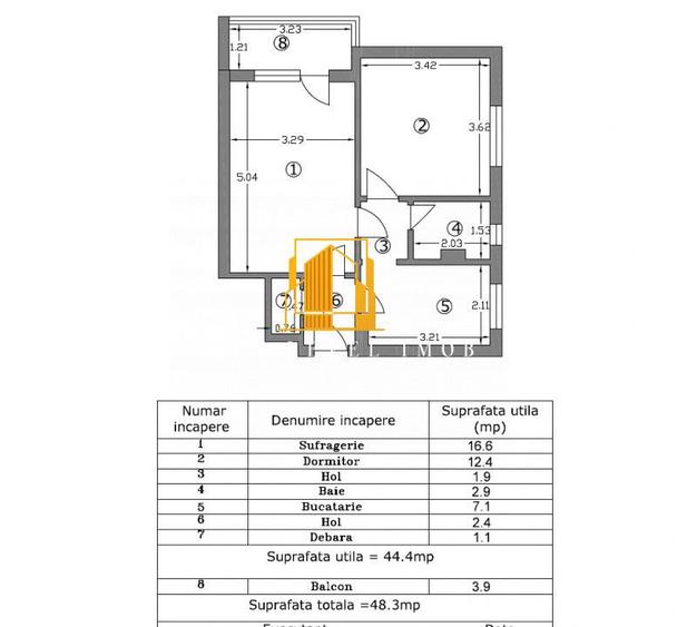 Apartament 2 camere Trivale- Complex 1 - 1