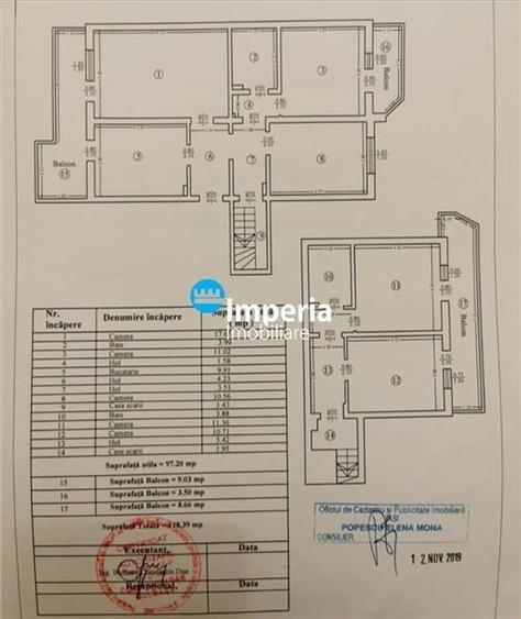Apartament 5 camere de vanzare, tip duplex, 118mp Canta- Pacurari - 1