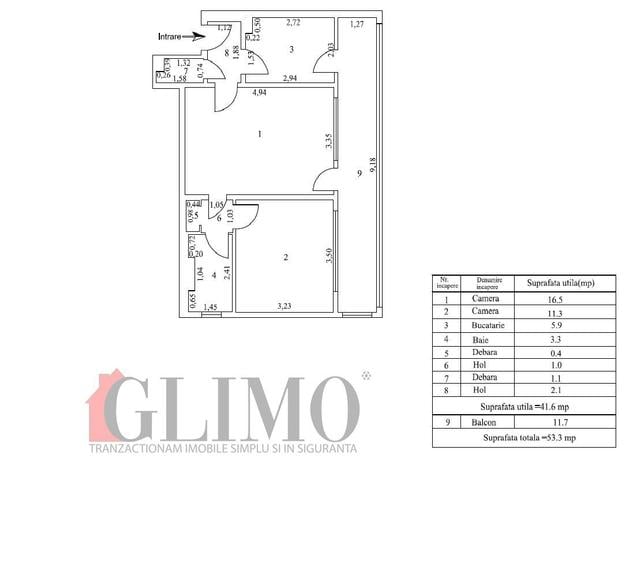 Apartament, 2 camere, la M-uri, langa Palatul Justitiei, strada Cosbuc - 4