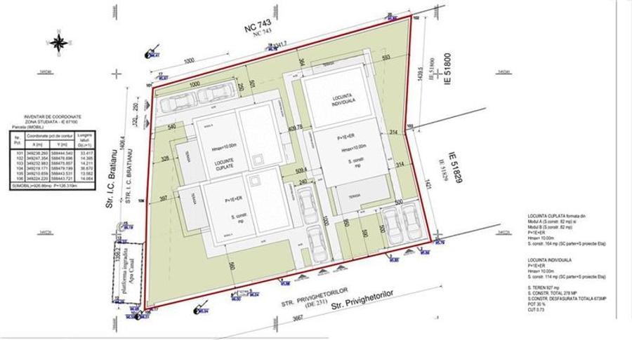 Vanzare teren CU AUTORIZATIE 3 vile Balotesti - 3