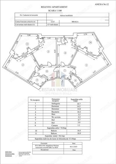 Faceti o Oferta! Hexagoane 3 camere 96 mp vedere la Dunare etaj intermediar - 1