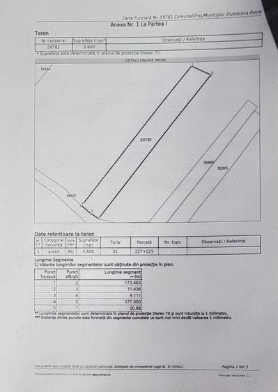Teren intravilan 3600 mp Dumbrava Rosie 2 drumuri acces - 9