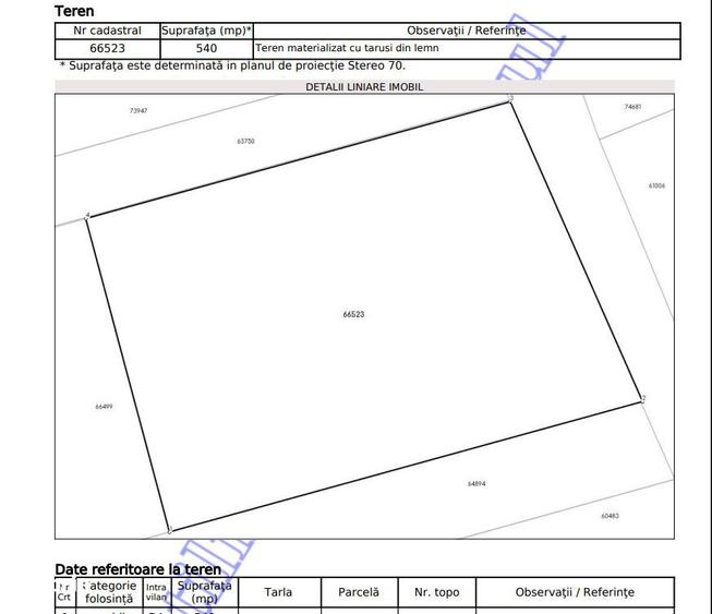 Teren 540 mp intravilan Rediu,Str.Academiei - 2