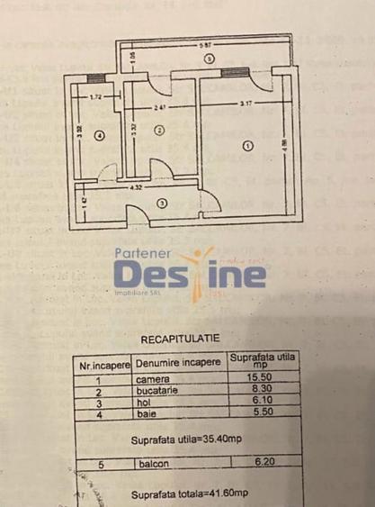 Apartament Valea Lupului 1 CD 35,40mp + balcon si loc parcare intabulat - 10