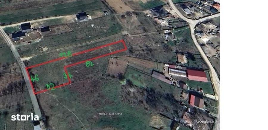 teren de vanzare tomesti intravilan utilitati 3000 mp 35 euro/mp - 1