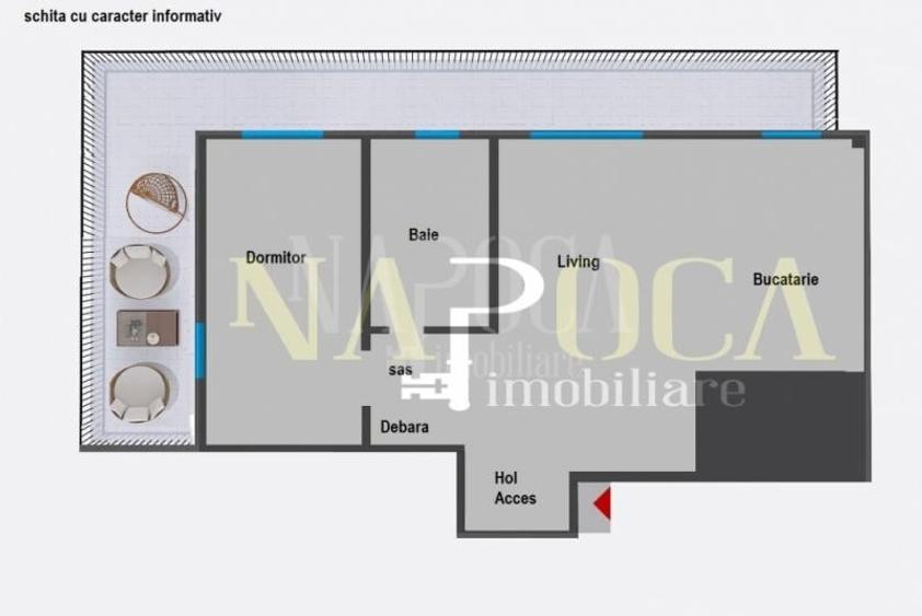 Apartament 2 camere de vanzare in Floresti - 9