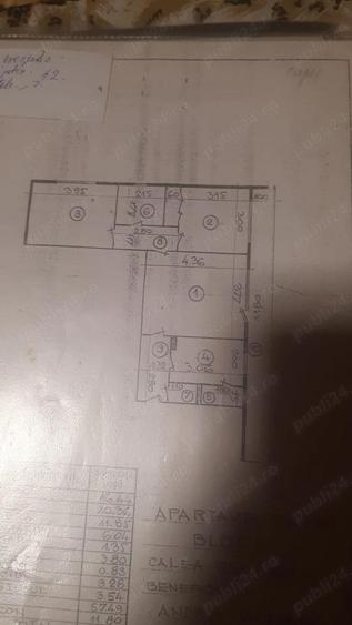 Giule?ti Prunaru-Podul Grant, 3 camere, 70 mp, et 7 8, semidecomandat, verere spate N-E, balcon mare - 9