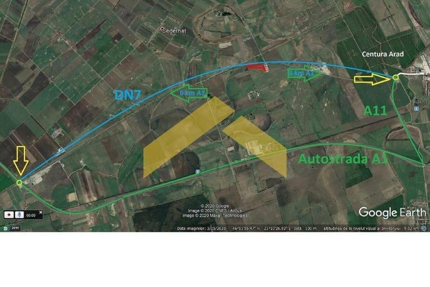 Teren extravilan vanzare pe DN7 langa Hanul de la Rascruce - 2