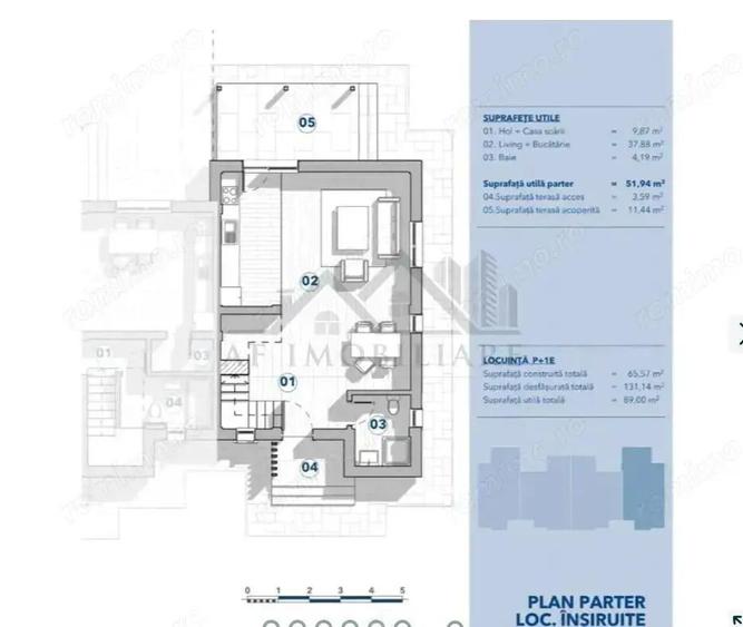 Valea Lupului, case insiruite P+Et. su=101mp. teren 160mp. (250mp) - 13