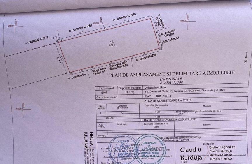 Teren intravilan 1000 mp - Domnesti - 7