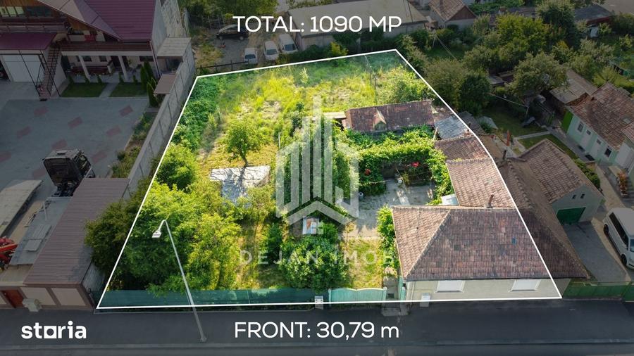 Casă cu 2 camere cu Teren 1090 Mp în Gării
