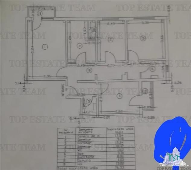 Apartament 4 cam. - Viziru - Braila - vanzare - 10