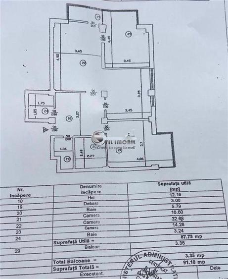 Apartament 3 camere, Tătărași, 92 mp, Mobilat si utilat - 7