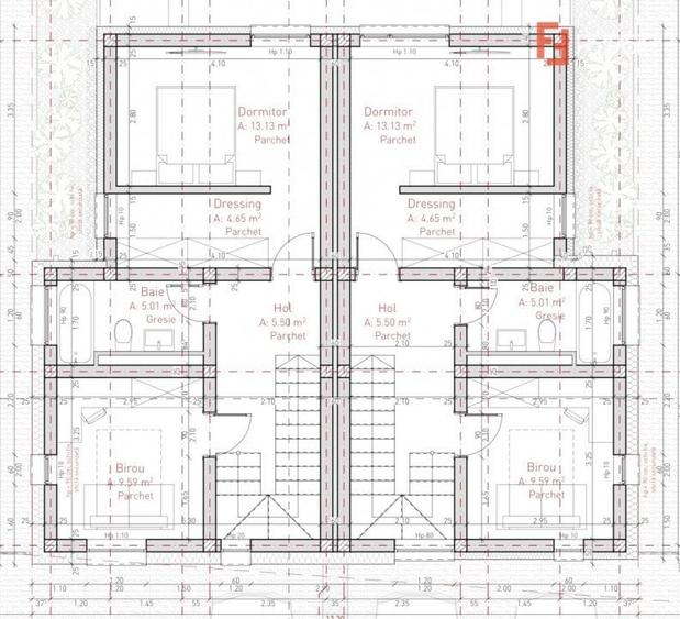 Duplex cu 3 camere si teren de 247 mp de vanzare in localitatea Sacalaz - 15