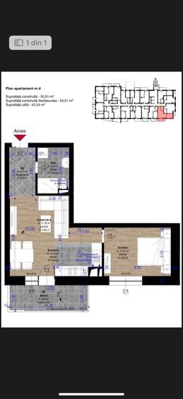 Apartament de vanzare in stadiu de proiect - 1