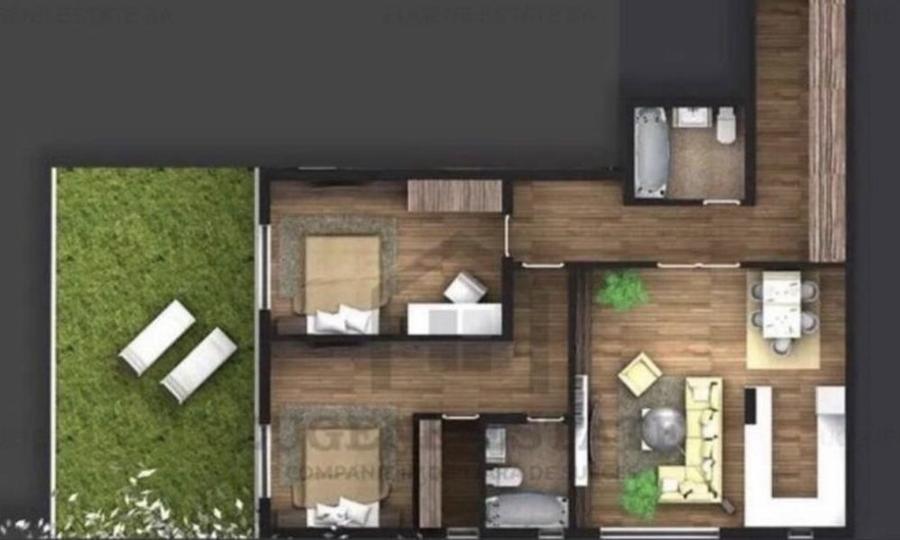 Apartament Iancu Nicolae 3 camere 2 bai si gradina - 1