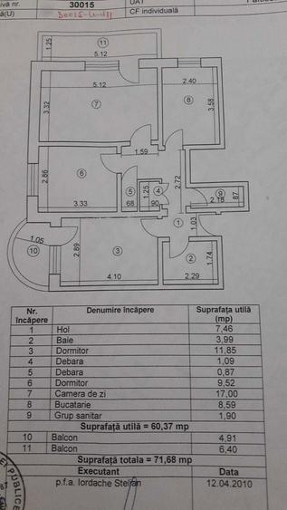 Apartament 3 camere de vanzare Falticeni, str. 2 Graniceri - 1