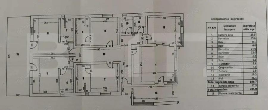 Casa 4 dormitoare, 204 mp, teren 1000 mp, zona Carcea - 8