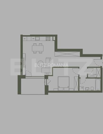 COMISION 0! Apartament 2 camere, etaj intermediar, Semicentral