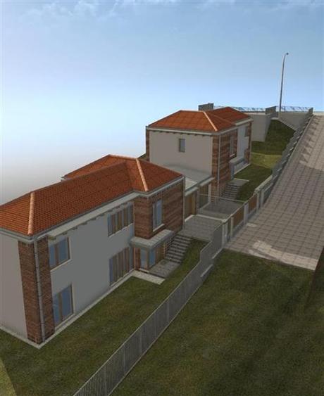 Vanzare teren cu autorizatie casa alipita tip duplex Feleacu zona Valea Capriori - 4