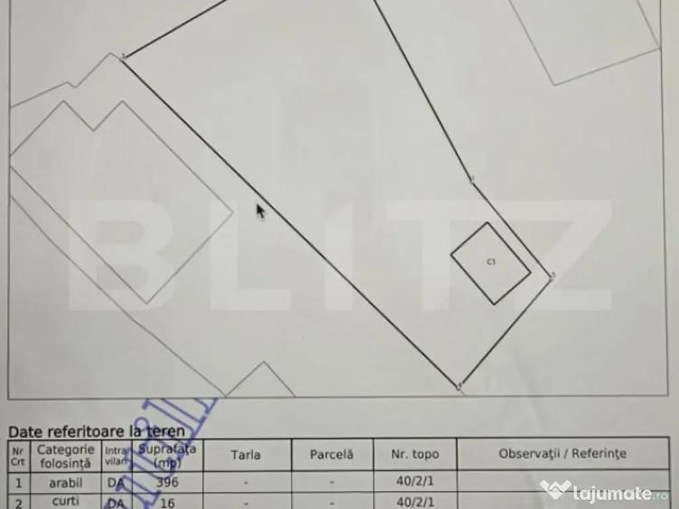 Teren (gradina) 420 mp cu garaj construit, Ocolis - 1